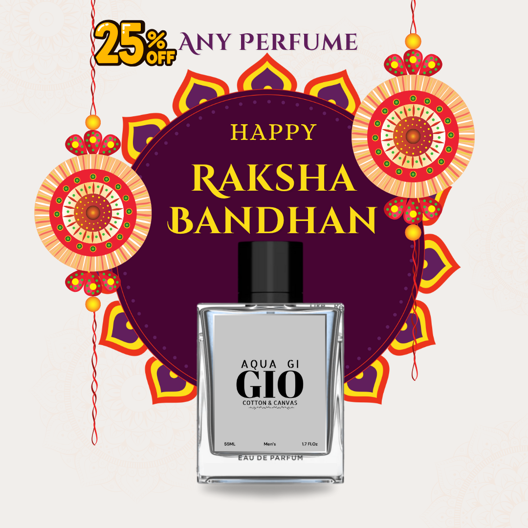 Raksha Bandhan Special Perfume Gift – 25% OFF (Cotton & Canvas)