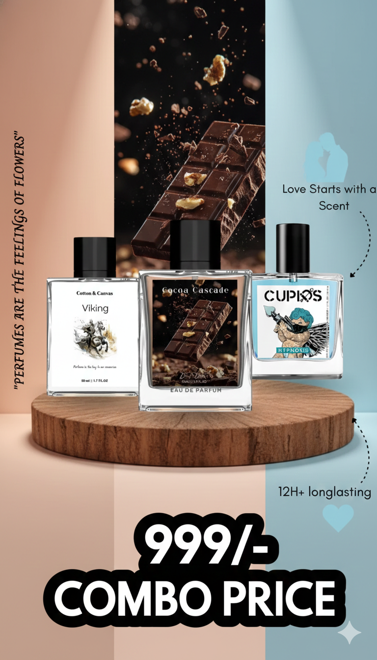 Premium Perfume Combo (3 Fragrances) – 12H+ Long Lasting | ₹999 Special Offer