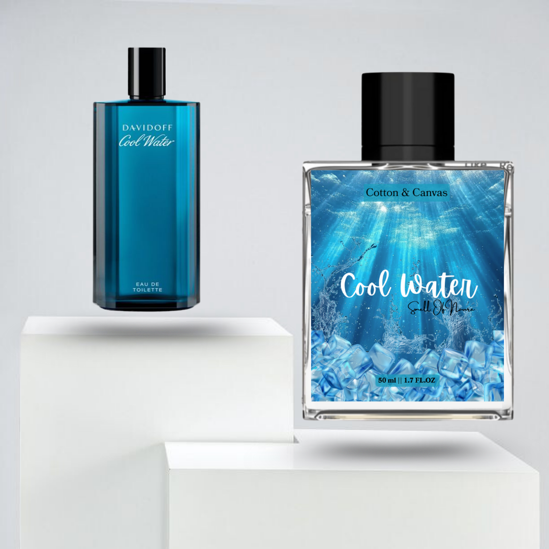 Cool Water Perfume for Men – Fresh Aquatic, Lavender & Musk Fragrance (50ml)