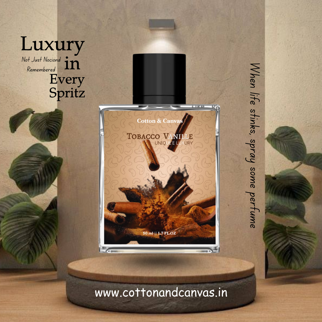 Tobacco Vanille Perfume for Men – Spicy Tobacco, Vanilla & Woody Luxury Fragrance (50ml)