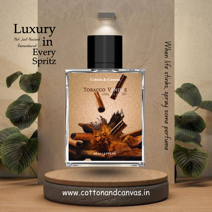 Tobacco Vanille Perfume for Men – Spicy Tobacco, Vanilla & Woody Luxury Fragrance (50ml)