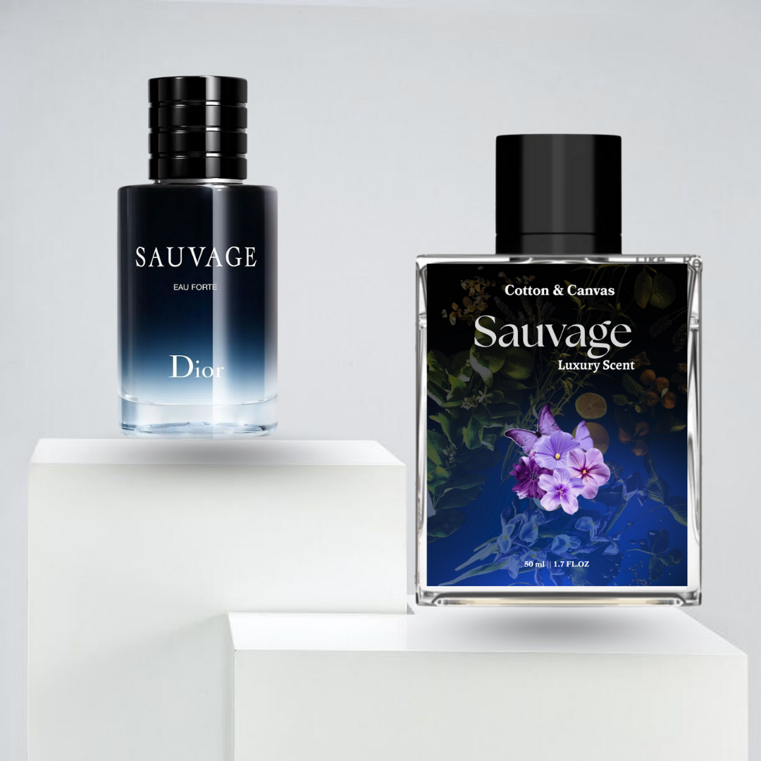 Sauvage Luxury Scent Perfume for Men – Fresh Bergamot, Spicy Pepper & Woody Amber Fragrance (50ml)