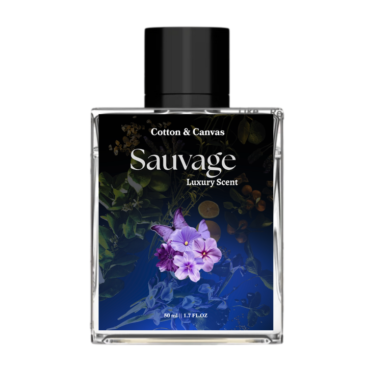 Sauvage Luxury Scent Perfume for Men – Fresh Bergamot, Spicy Pepper & Woody Amber Fragrance (50ml)
