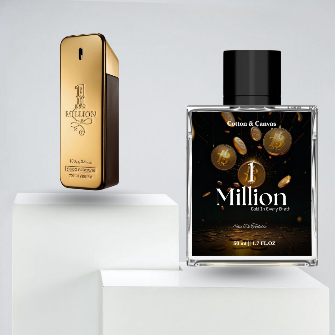 Million Perfume for Men – Blood Mandarin, Spicy Cinnamon & Amber Leather Fragrance (50ml)