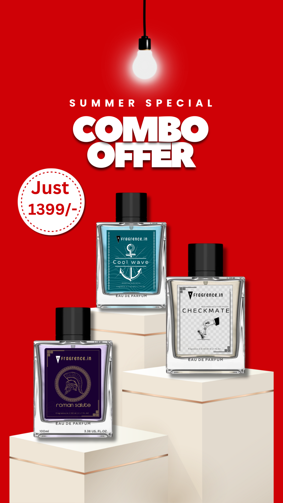 Summer Special Combo offer || Romon salute , Cool Wave , Checkmate || Just 1399/-