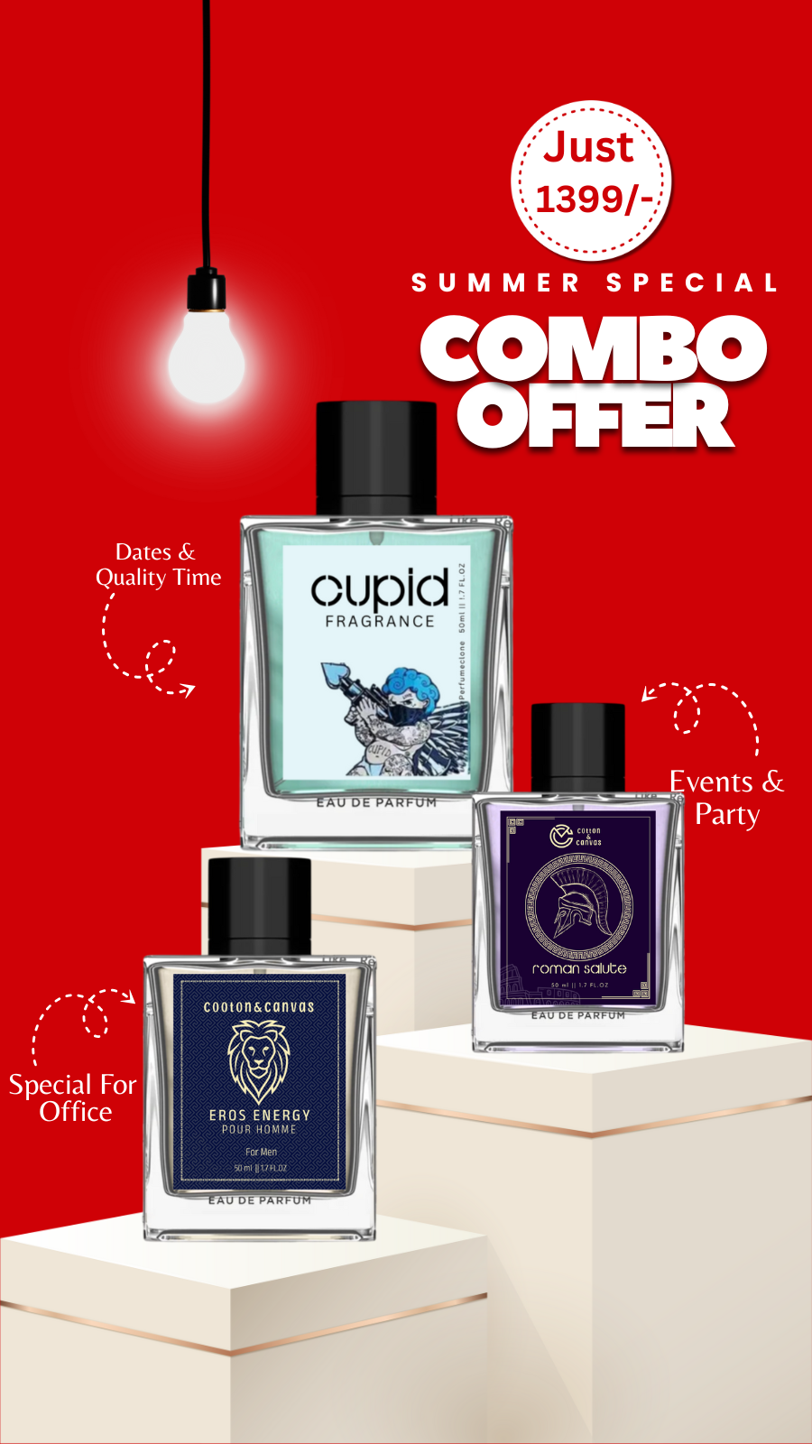 Best seller Cupid EROS , , Roman Salute combo special perfume